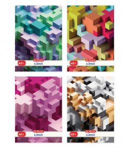 Zošit Herlitz A4, 40 listov, linajkový, s parciálnym lakom, motív Tetris