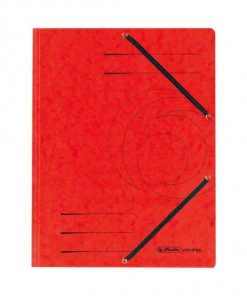 Prešpánový obal s gumičkou Herlitz červený