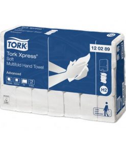 Papierové utierky skladané ZZ 2-vrstv. TORK Xpress Multifold splachovacie H2 (21 bal.)