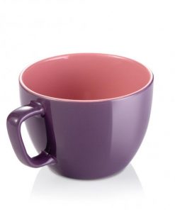 Veľký hrnček CREMA SHINE fialová 590ml