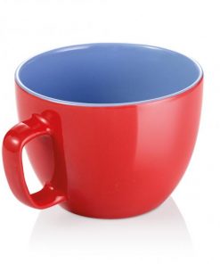 Extra veľký hrnček CREMA SHINE červená 860ml