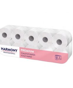 Toaletný papier 2-vrstvový Harmony Professional premium biely, celulóza, návin 23,8 m (10 ks)