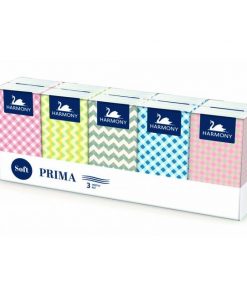 Papierové vreckovky Harmony Prima biele (10 ks)