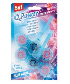 Q-Power WC závesný blok tuhý Exotic Flower 2 kusy