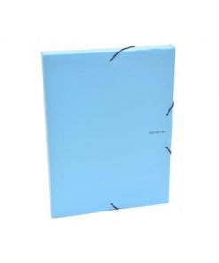 Plastový box s gumičkou Karton PP Pastelini modrý