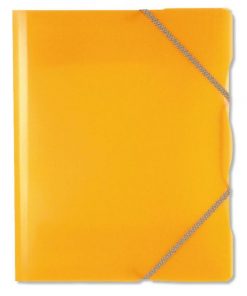 Plastový obal s gumičkou Karton PP Opaline, oranžový