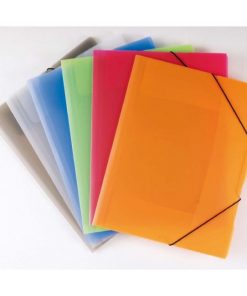 Plastový obal s gumičkou Karton PP Opaline, červený