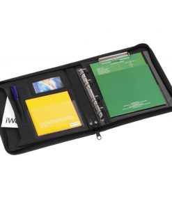 Konferenčná mapa A5 s podložkou KARTON PP Milano imitácia kože čierna