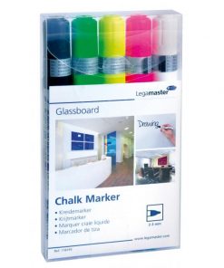 Sada kriedových popisovačov GLASSBOARD/5S