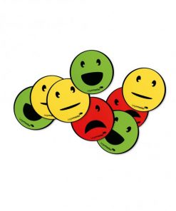 Magnety Emoticon s priemerom 50mm, mix 6 ks