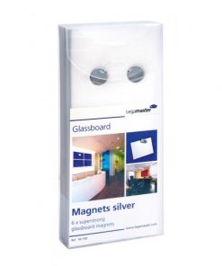 Magnety extra silné na sklenené tabule, valček 12 mm, 6 ks