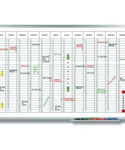 Plánovacia tabuľa ročná PREMIUM vertikálna 60x90 cm