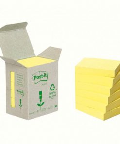 Samolepiaci bloček Post-it recyklované, 38x51 mm, žlté