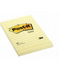 Samolepiaci bloček Post-it 102x152 žltý linajkový