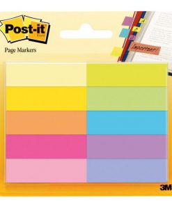 Záložky Post-it papierové, 15mm x 50 mm, 50 lístkov, 10 bločkov/balenie