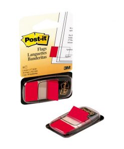 Záložky Post-it Index široké 25,4x43,2 červená