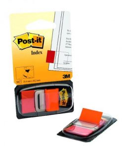 Záložky Post-it Index široké 25,4x43,2 oranžová