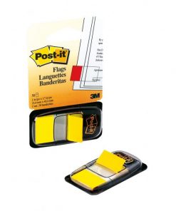 Záložky Post-it Index široké 25,4x43,2 žltá