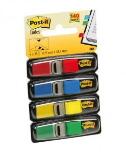 Post-it index úzky, 11,9x43,1 mm, klasické farby