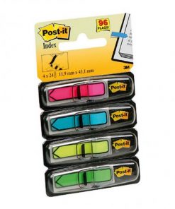 Post-it index šípky neónové, 11,9 x 43,1 mm