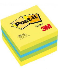 Samolepiaci bloček Post-it, 51 x 51 mm, mini, mix farieb