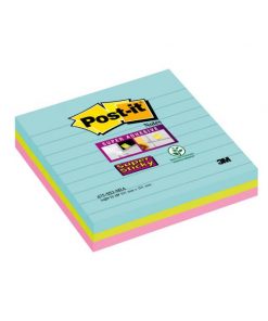 Samolepiaci bloček Post-it Super Sticky COSMIC, veľkosť 101x101 mm, 3 bločky po 70 lístkov