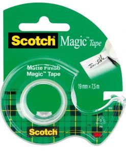 Lepiaca páska Scotch Magic neviditeľná popisovateľná 19 mm x 7,5 m s dispenzorom