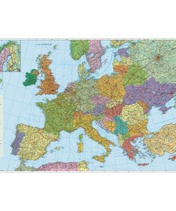 Mapa Európa-cestná sieť