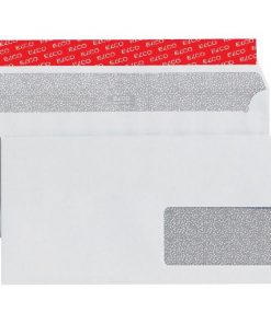 Poštové obálky C6/5 ELCO s páskou, okienko vpravo,500 ks