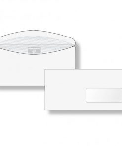 Poštové obálky C6/5 olizové s okienkom vpravo vnútorná potlač, pre strojné spracovanie, 1000 ks