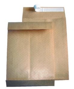 Taška B4 s X dnom a textilnou výstužou 100g, 250 x 353 mm hnedá