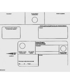 Poštové obálky C5 doručenka, 100 ks olizové
