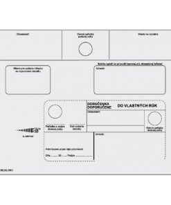 Poštové obálky C5 doručenka do VR bez OD,1000 ks