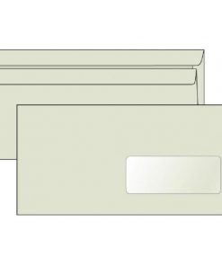 Poštové obálky DL samolepiace, okienko recyklované LETTURA 1000ks 80g