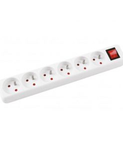 Predlžovací kábel Office Products so 6 zásuvkami s vypínačom 3m