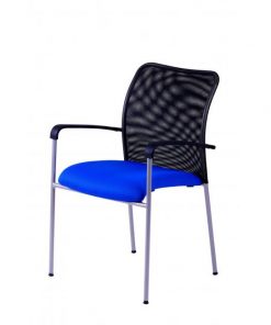Rokovacia stolička TRITON Net modrá