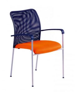 Rokovacia stolička TRITON Net oranžová