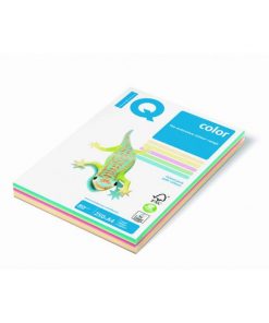 Farebný papier IQ color 5x50 mix pastelové farby, A4, 80g