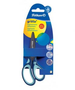 Nožnice Pelikan Griffix pre pravákov v blistri modré