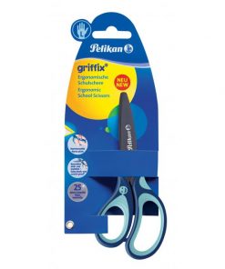 Nožnice Pelikan Griffix pre ľavákov v blistri modré
