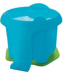 Plastový pohárik Pelikan na vodové farby v tvare slona, modrý