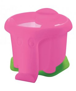 Plastový pohárik Pelikan na vodové farby v tvare slona, ružový