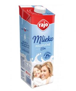 Trvanlivé mlieko RAJO polotučné 1,5% 1 ℓ
