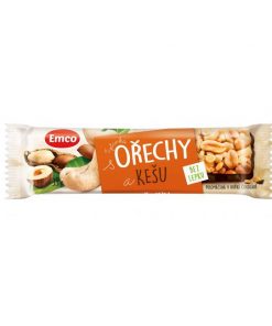 Tyčinka Emco bez lepku 35 g Orechy a kešu
