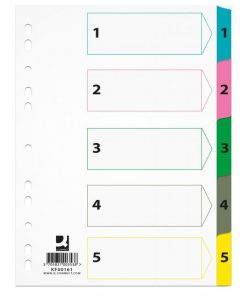 Kartónový rozraďovač Q-CONNECT zosilnený 1-5