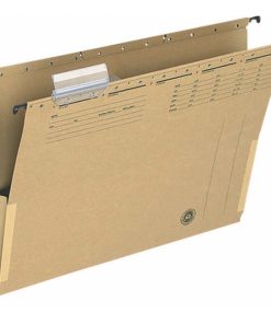 Závesný obal s bočnicami Q-CONNECT recyklovaný hnedý