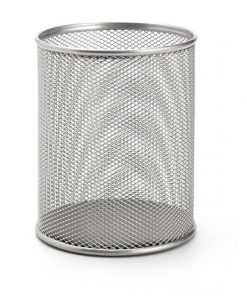 Drôtený stojan na perá 90x100mm strieborný