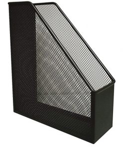 Drôtený stojan na časopisy 90x295x258mm čierny