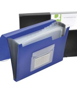 Aktovka plastová s 12 priehradkami Q-CONNECT nepriehľadná čierna