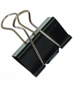 Klipy na dokumenty Q-CONNECT 24mm čierne 10ks